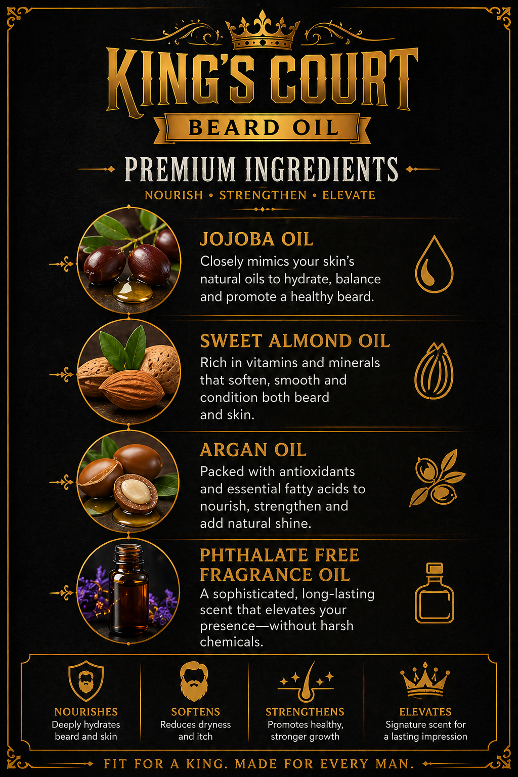 King's Court Beard Oil